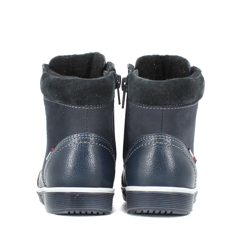 Ботинки малодетские байка, артикул 1035, цвет синий купить в интернет-магазине Shoeslel с доставкой по России