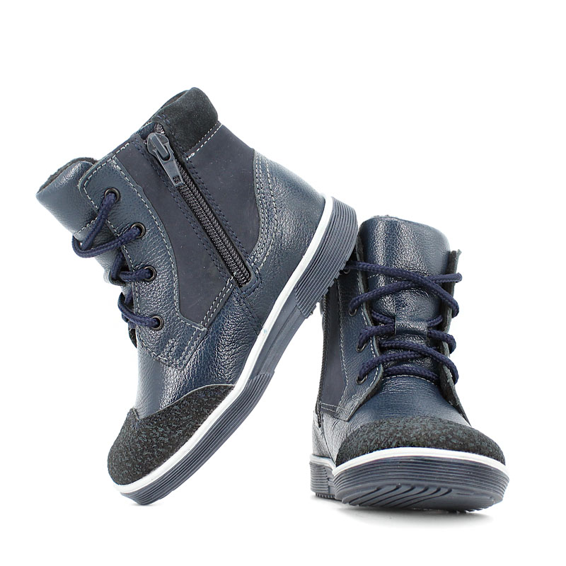 Ботинки малодетские байка, артикул 1035, цвет синий купить в интернет-магазине Shoeslel с доставкой по России