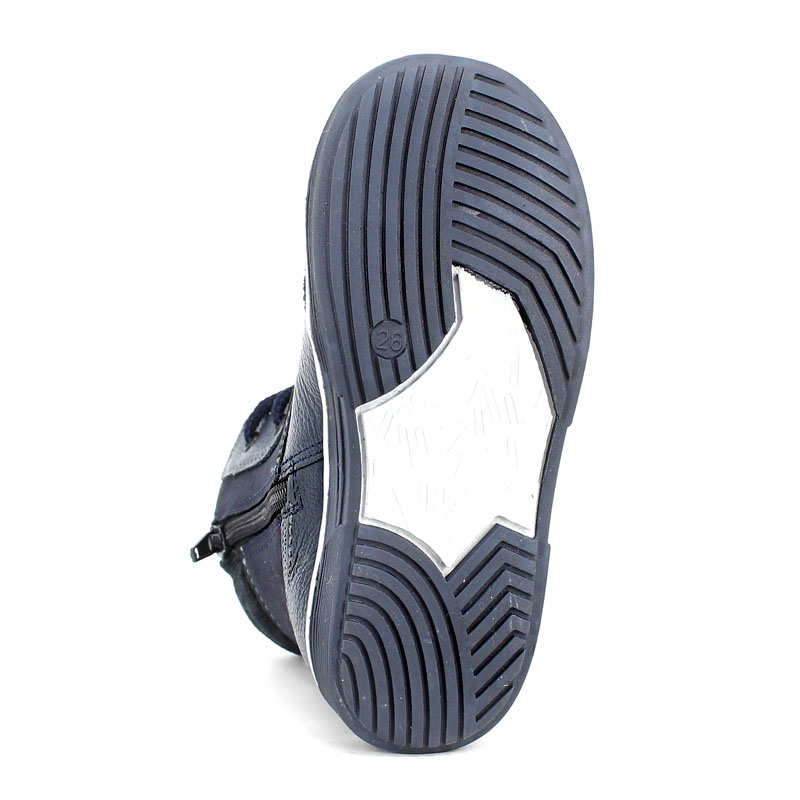 Ботинки малодетские байка, артикул 1035, цвет синий купить в интернет-магазине Shoeslel с доставкой по России