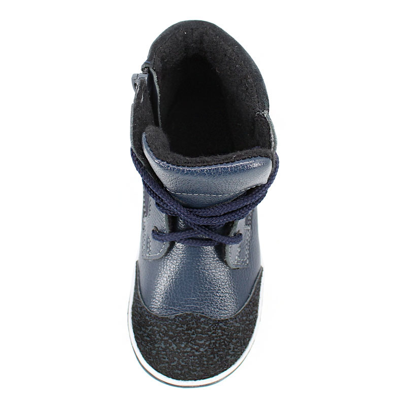 Ботинки малодетские байка, артикул 1035, цвет синий купить в интернет-магазине Shoeslel с доставкой по России