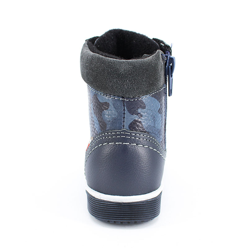 Ботинки малодетские байка, артикул 1035, цвет синий камуфляж купить в интернет-магазине Shoeslel с доставкой по России