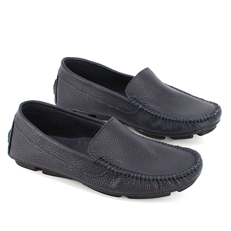 Мокасины, артикул 1078, цвет т.синий купить в интернет-магазине Shoeslel с доставкой по России