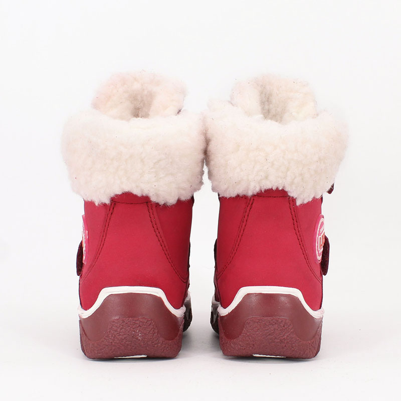 Ботинки малодетские нат.мех, артикул 1082, цвет малиновый купить в интернет-магазине Shoeslel с доставкой по России