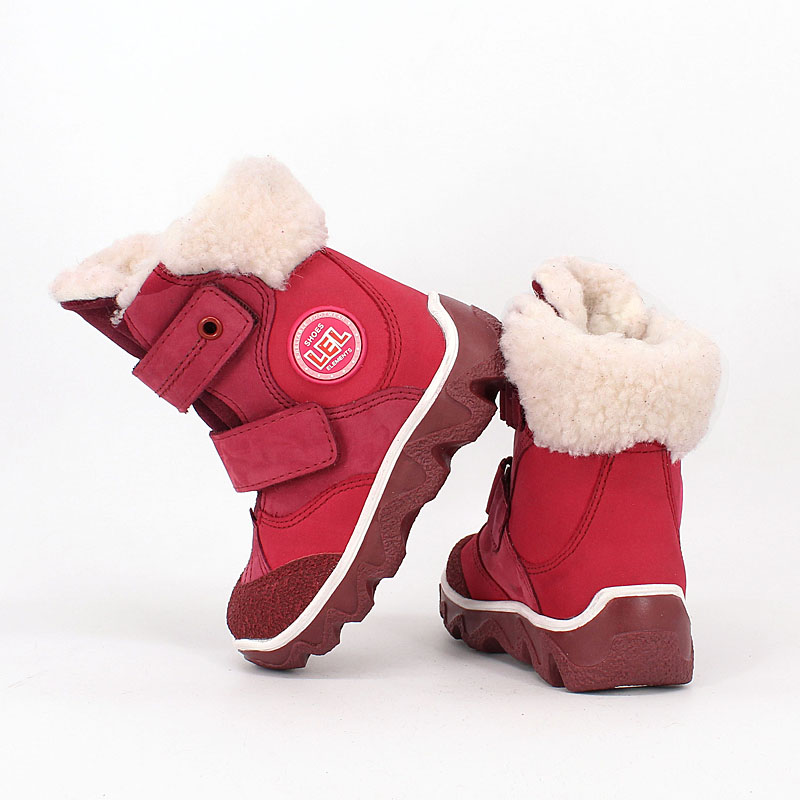 Ботинки малодетские нат.мех, артикул 1082, цвет малиновый купить в интернет-магазине Shoeslel с доставкой по России
