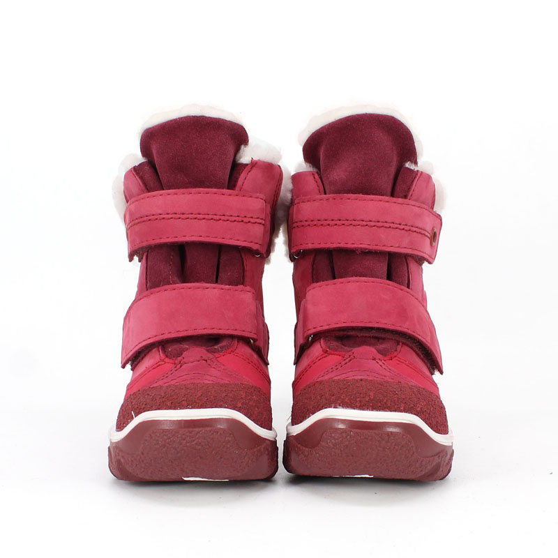Ботинки малодетские нат.мех, артикул 1082, цвет малиновый купить в интернет-магазине Shoeslel с доставкой по России