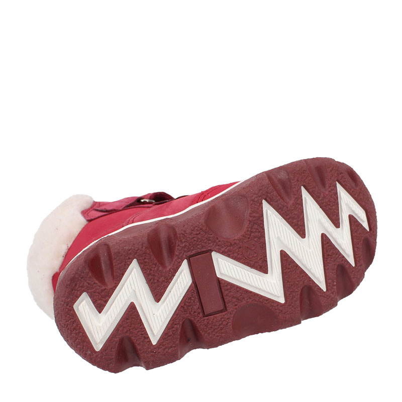 Ботинки малодетские нат.мех, артикул 1082, цвет малиновый купить в интернет-магазине Shoeslel с доставкой по России