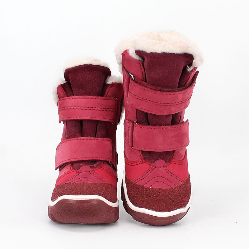 Ботинки малодетские нат.мех, артикул 1082, цвет малиновый купить в интернет-магазине Shoeslel с доставкой по России