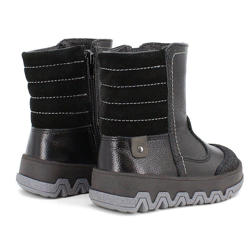 Сапожки малодетские нат.мех, артикул 1095, цвет черный купить в интернет-магазине Shoeslel с доставкой по России