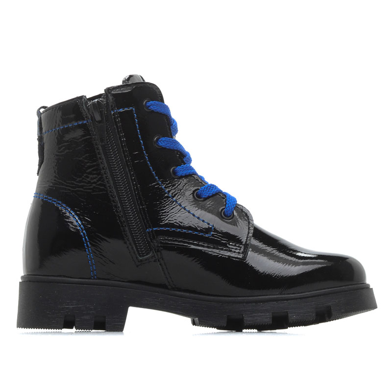 Ботинки байка, артикул 1176, цвет черный/синий купить в интернет-магазине Shoeslel с доставкой по России