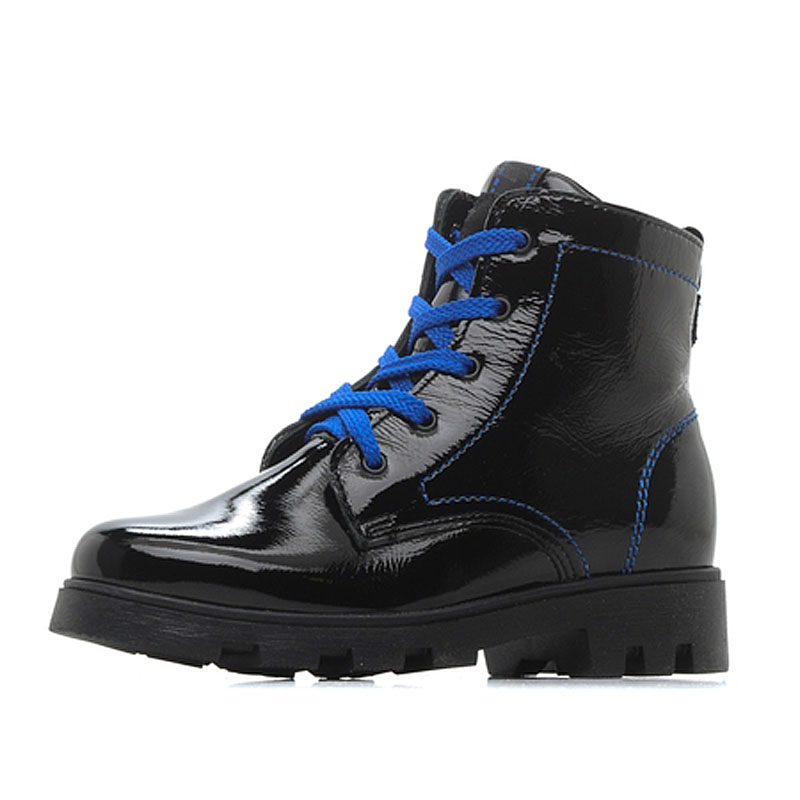 Ботинки байка, артикул 1176, цвет черный/синий купить в интернет-магазине Shoeslel с доставкой по России