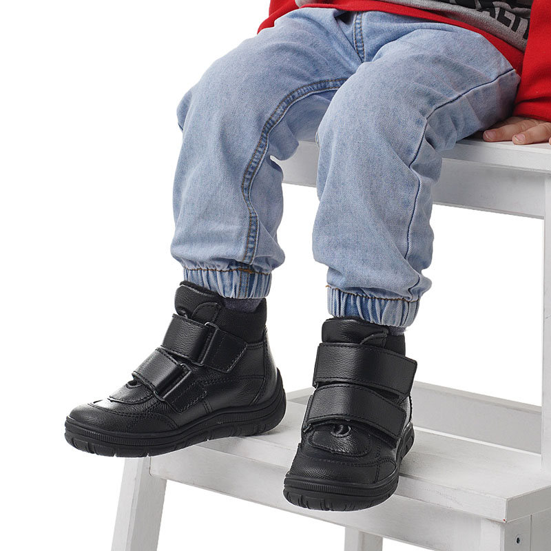 Ботинки байка, артикул 124, цвет черный купить в интернет-магазине Shoeslel с доставкой по России