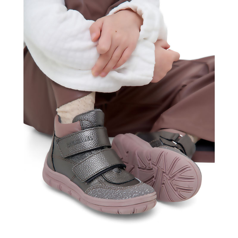 Ботинки байка, артикул 124, цвет темное серебро купить в интернет-магазине Shoeslel с доставкой по России