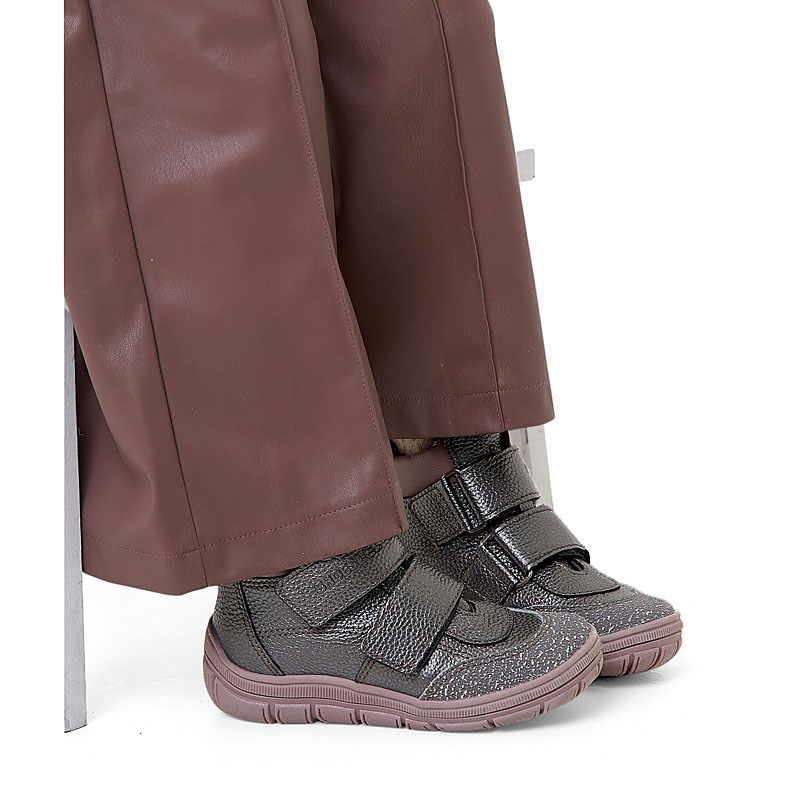 Ботинки байка, артикул 124, цвет темное серебро купить в интернет-магазине Shoeslel с доставкой по России