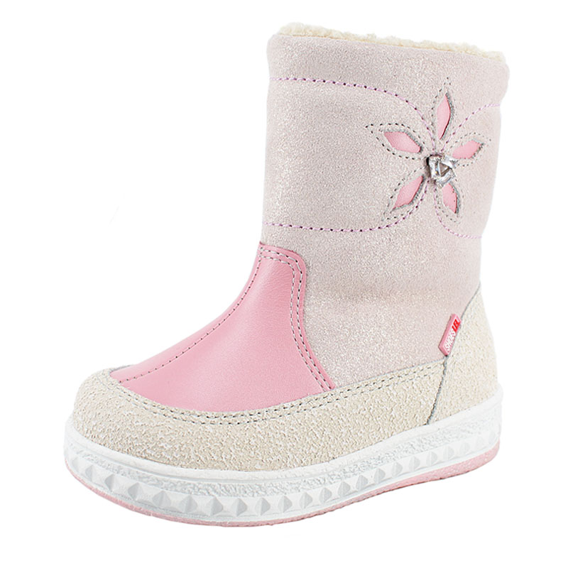 Сапожки малодетские нат.мех, артикул 1274, цвет бежевый купить в интернет-магазине Shoeslel с доставкой по России