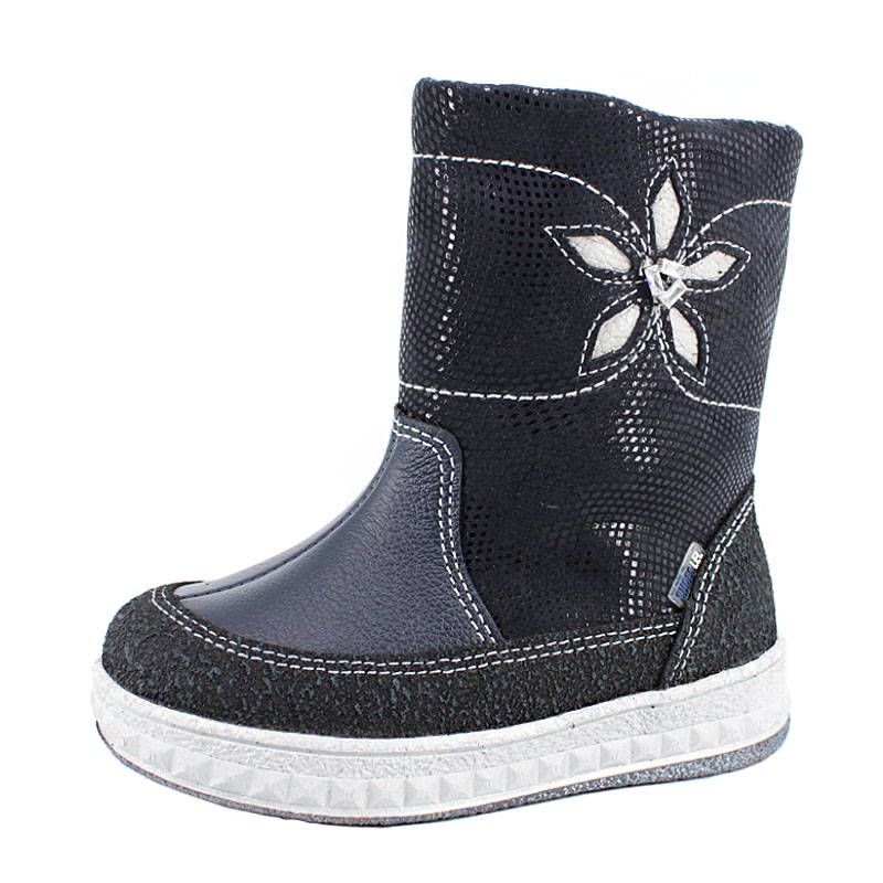 Сапожки малодетские нат.мех, артикул 1274, цвет синий купить в интернет-магазине Shoeslel с доставкой по России