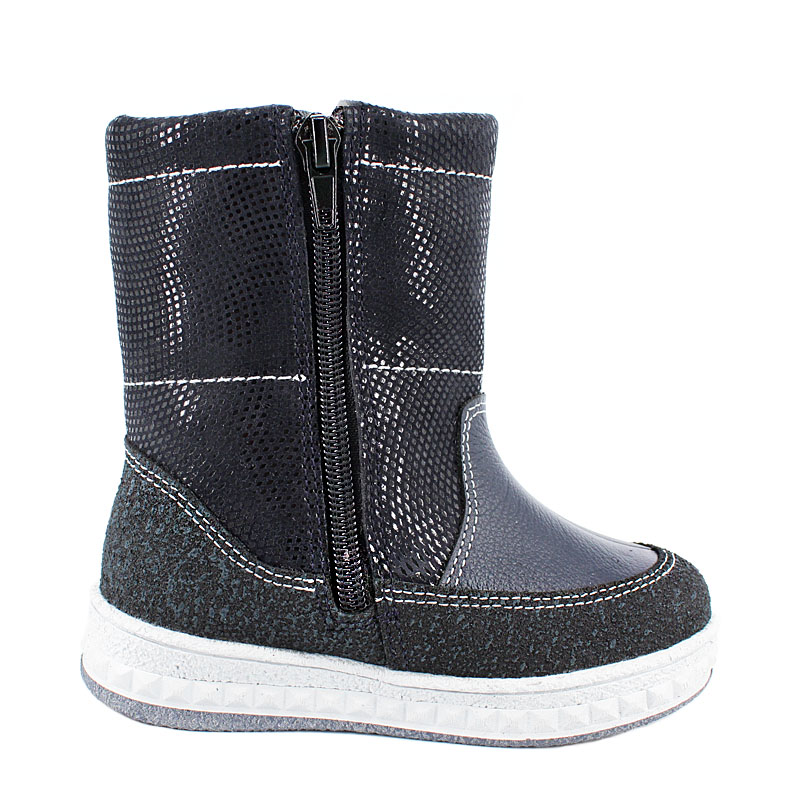 Сапожки малодетские нат.мех, артикул 1274, цвет синий купить в интернет-магазине Shoeslel с доставкой по России