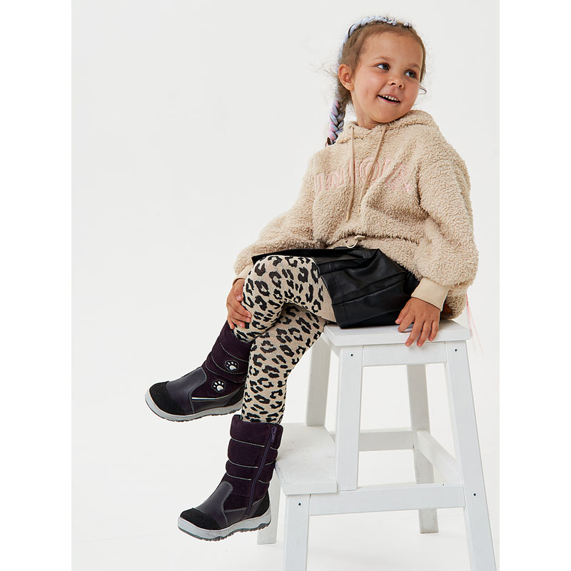 Сапожки нат.мех, артикул 1278, цвет черника купить в интернет-магазине Shoeslel с доставкой по России