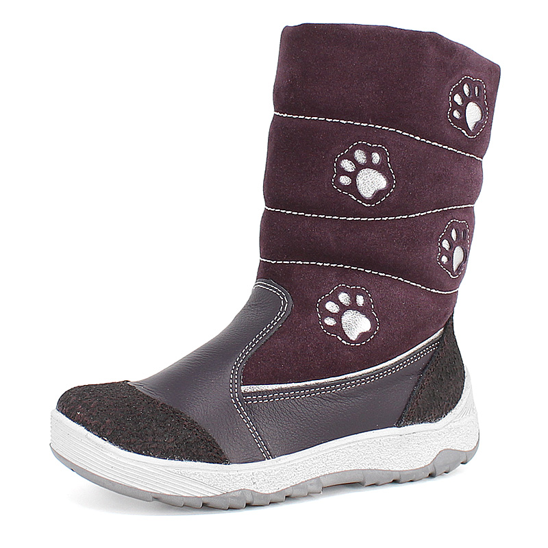 Сапожки нат.мех, артикул 1278, цвет черника купить в интернет-магазине Shoeslel с доставкой по России