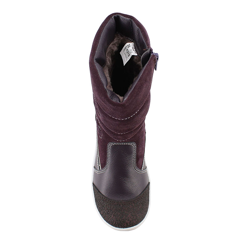 Сапожки нат.мех, артикул 1278, цвет черника купить в интернет-магазине Shoeslel с доставкой по России