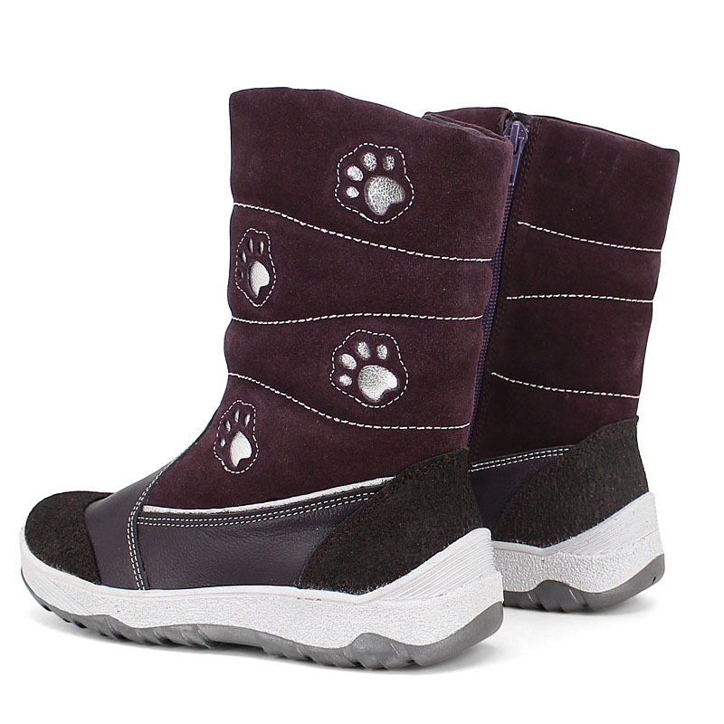 Сапожки нат.мех, артикул 1278, цвет черника купить в интернет-магазине Shoeslel с доставкой по России