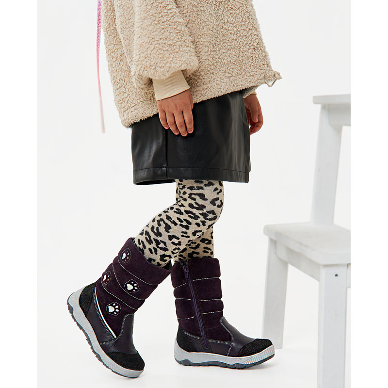 Сапожки нат.мех, артикул 1278, цвет черника купить в интернет-магазине Shoeslel с доставкой по России