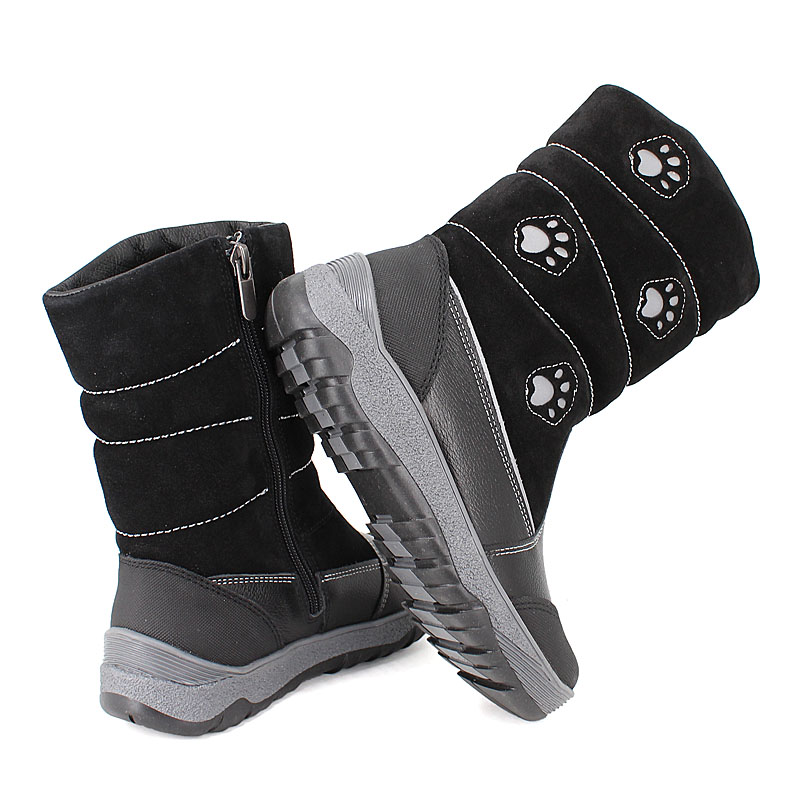 Сапожки нат.мех, артикул 1278, цвет черный купить в интернет-магазине Shoeslel с доставкой по России