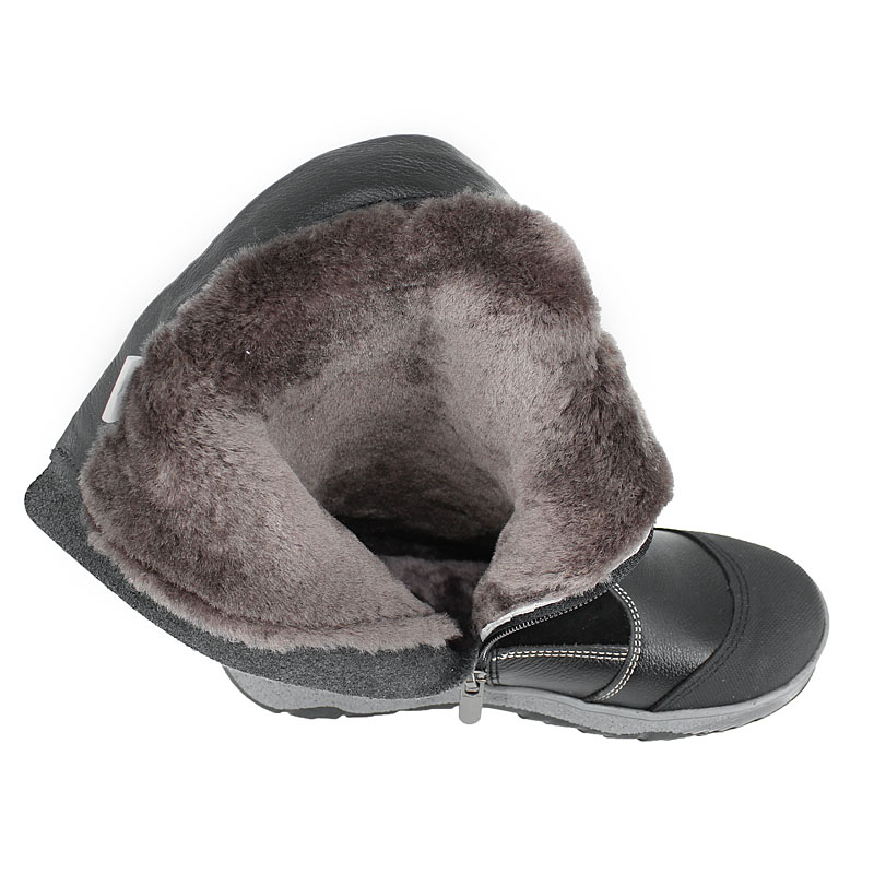 Сапожки нат.мех, артикул 1278, цвет черный купить в интернет-магазине Shoeslel с доставкой по России