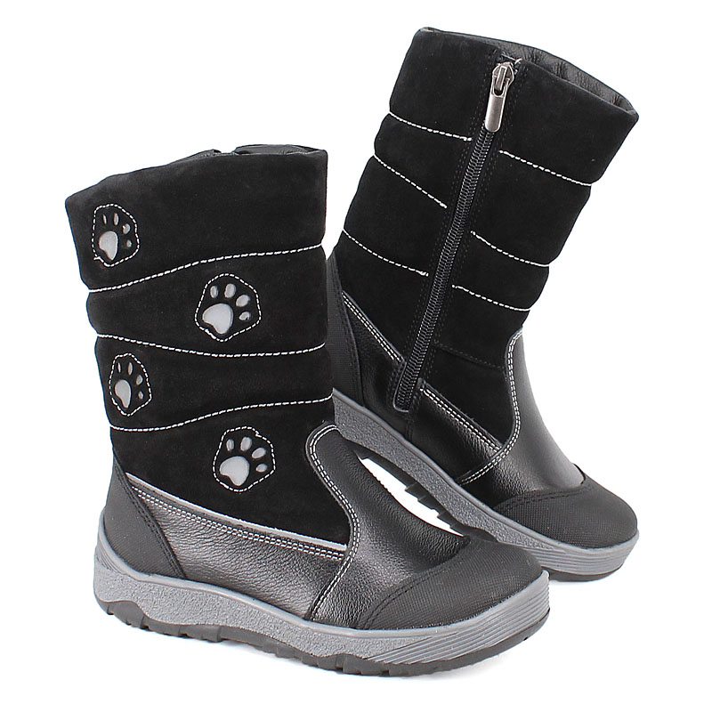 Сапожки нат.мех, артикул 1278, цвет черный купить в интернет-магазине Shoeslel с доставкой по России