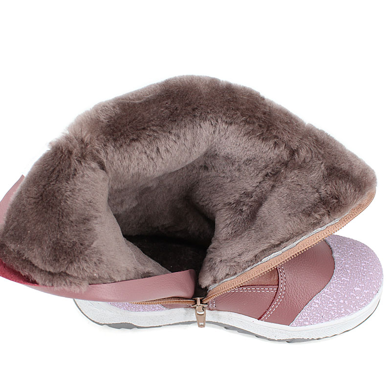 Сапожки нат.мех, артикул 1278, цвет лавандовый купить в интернет-магазине Shoeslel с доставкой по России