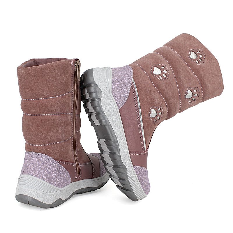 Сапожки нат.мех, артикул 1278, цвет лавандовый купить в интернет-магазине Shoeslel с доставкой по России