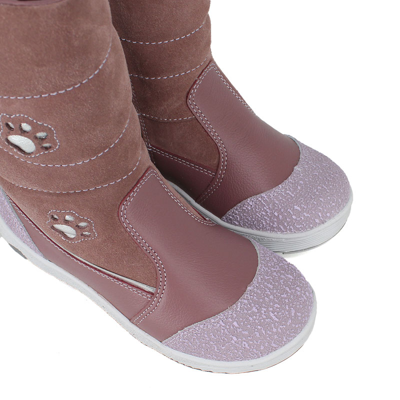 Сапожки нат.мех, артикул 1278, цвет лавандовый купить в интернет-магазине Shoeslel с доставкой по России