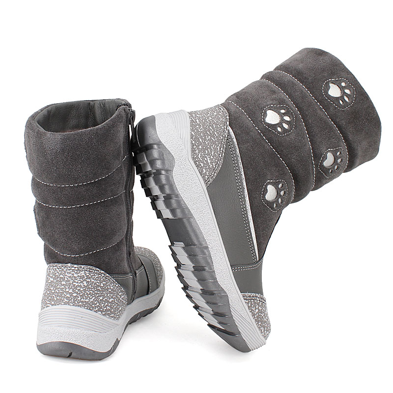 Сапожки нат.мех, артикул 1278, цвет серый купить в интернет-магазине Shoeslel с доставкой по России