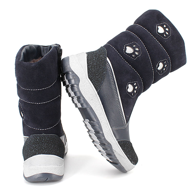 Сапожки нат.мех, артикул 1278, цвет синий купить в интернет-магазине Shoeslel с доставкой по России