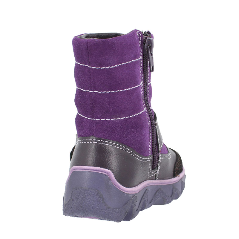 Сапожки малодетские нат.мех, артикул 1281, цвет фиолетовый купить в интернет-магазине Shoeslel с доставкой по России