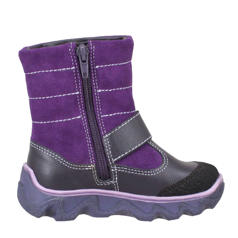 Сапожки малодетские нат.мех, артикул 1281, цвет фиолетовый купить в интернет-магазине Shoeslel с доставкой по России