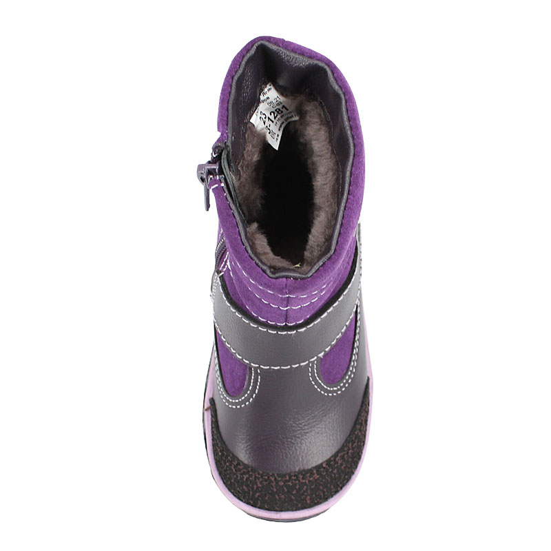 Сапожки малодетские нат.мех, артикул 1281, цвет фиолетовый купить в интернет-магазине Shoeslel с доставкой по России