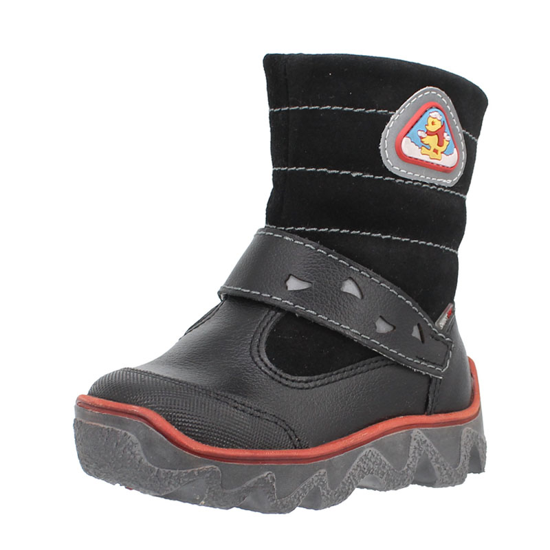 Сапожки малодетские нат.мех, артикул 1281, цвет черный купить в интернет-магазине Shoeslel с доставкой по России