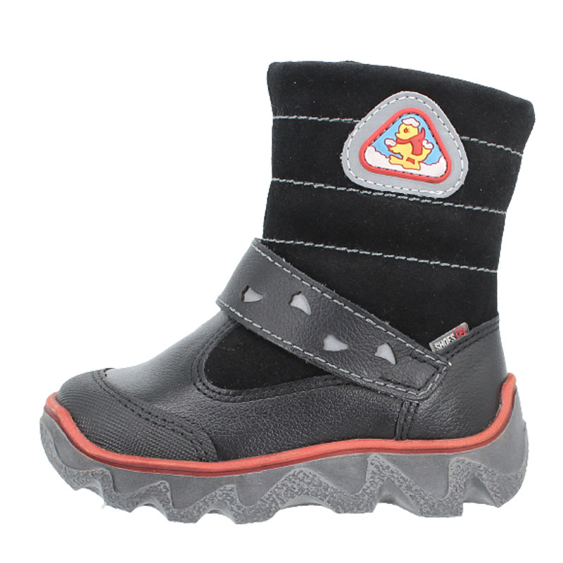 Сапожки малодетские нат.мех, артикул 1281, цвет черный купить в интернет-магазине Shoeslel с доставкой по России