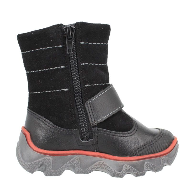 Сапожки малодетские нат.мех, артикул 1281, цвет черный купить в интернет-магазине Shoeslel с доставкой по России