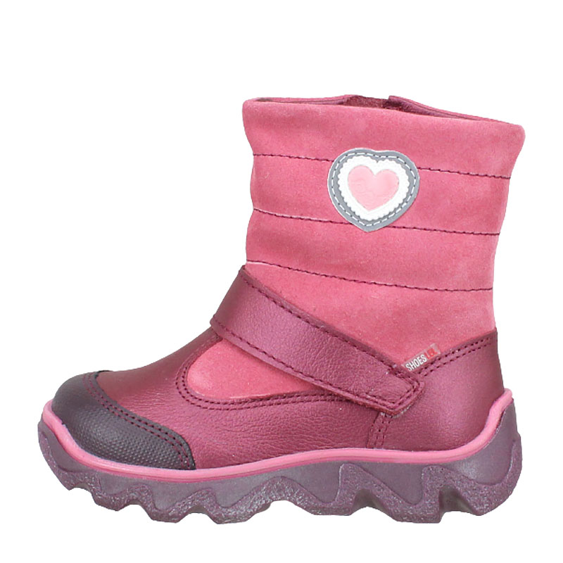 Сапожки малодетские нат.мех, артикул 1281, цвет брусничный купить в интернет-магазине Shoeslel с доставкой по России