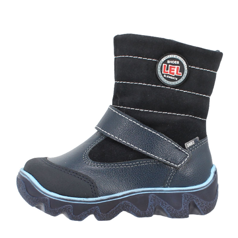 Сапожки малодетские нат.мех, артикул 1281, цвет т.синий купить в интернет-магазине Shoeslel с доставкой по России