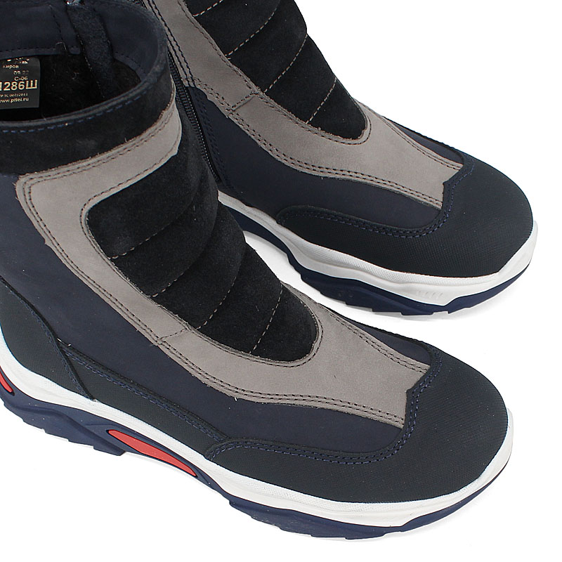 Сапожки, артикул 12861, цвет сине-красный купить в интернет-магазине Shoeslel с доставкой по России