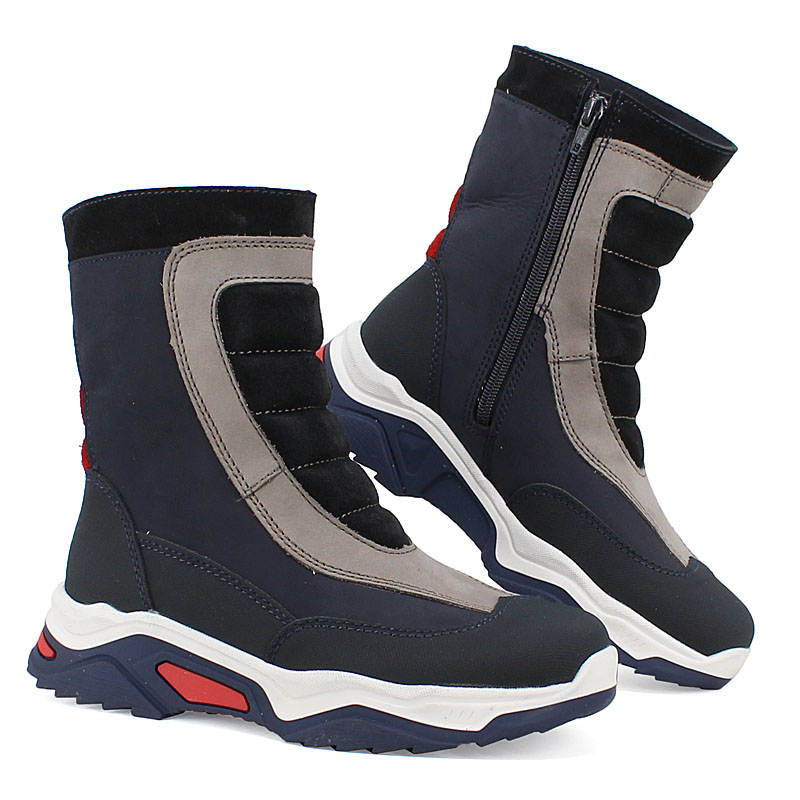 Сапожки, артикул 12861, цвет сине-красный купить в интернет-магазине Shoeslel с доставкой по России