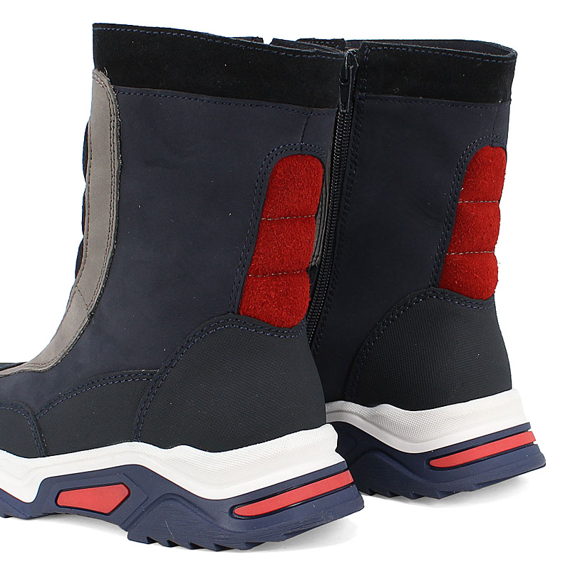 Сапожки, артикул 12861, цвет сине-красный купить в интернет-магазине Shoeslel с доставкой по России