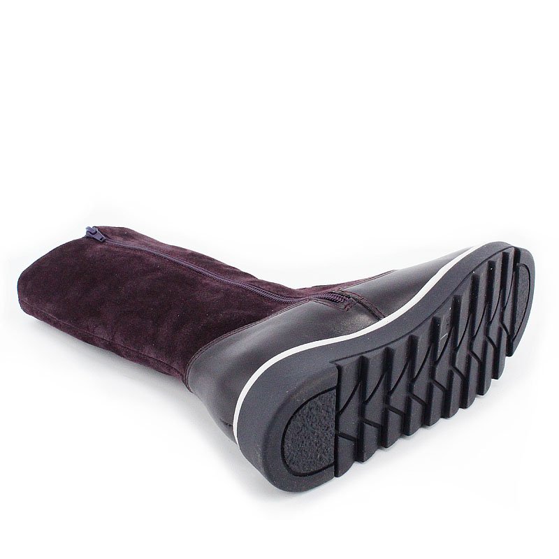 Сапожки нат.мех, артикул 1291, цвет черника купить в интернет-магазине Shoeslel с доставкой по России