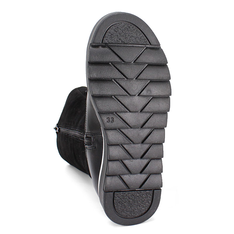 Сапожки нат.мех, артикул 1291, цвет черный купить в интернет-магазине Shoeslel с доставкой по России