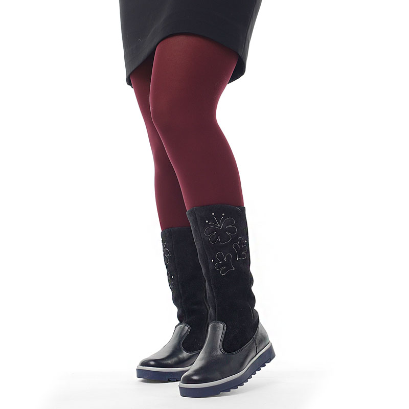 Сапожки нат.мех, артикул 1291, цвет синий купить в интернет-магазине Shoeslel с доставкой по России