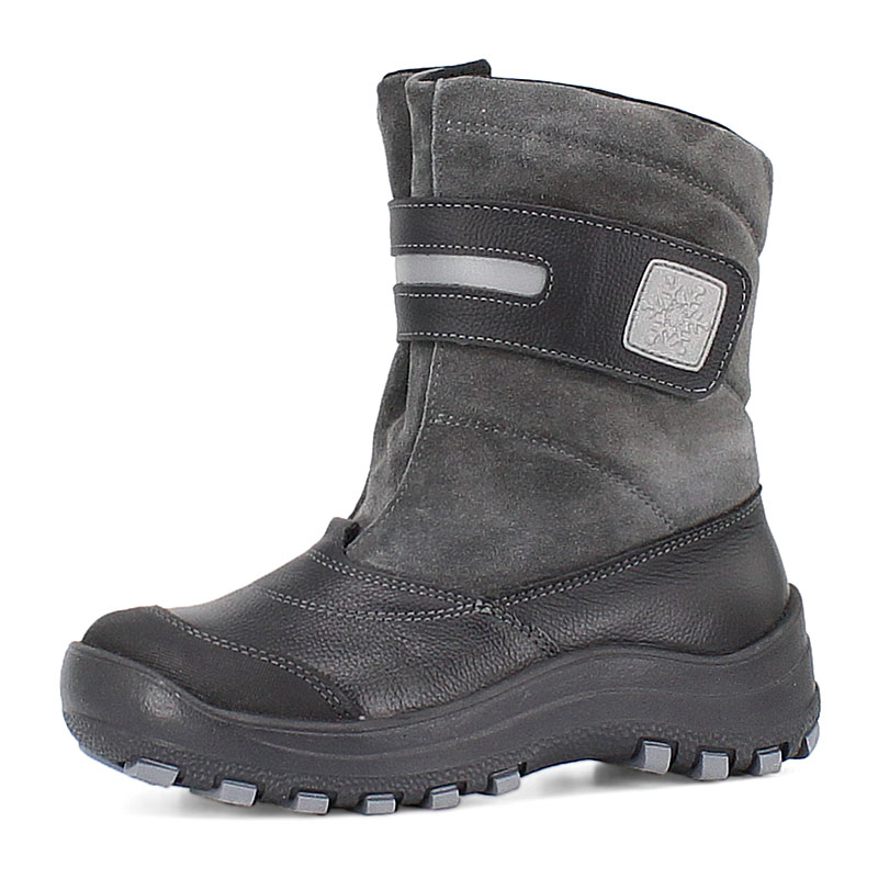 Сапожки для млад.школьников нат.мех, артикул 1293, цвет черный купить в интернет-магазине Shoeslel с доставкой по России