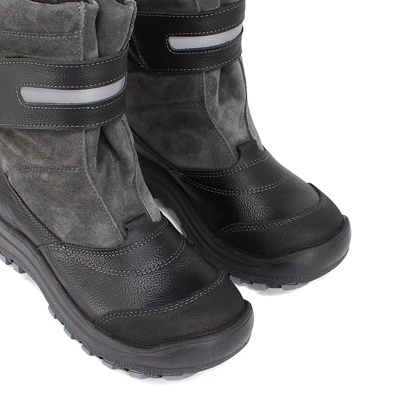 Сапожки для млад.школьников нат.мех, артикул 1293, цвет черный купить в интернет-магазине Shoeslel с доставкой по России