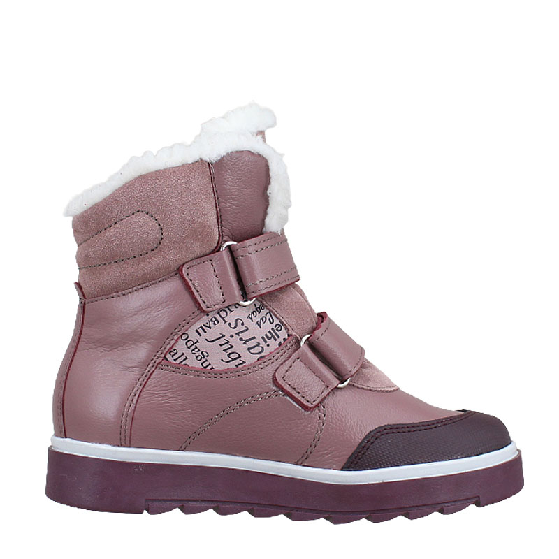 Ботинки нат.мех, артикул 1306, цвет лавандовый купить в интернет-магазине Shoeslel с доставкой по России